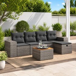 Detailed Specifications of 6-Piece Garden Sofa Set