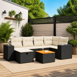 7-Piece Modular Outdoor Garden Sofa Set Dimensions & Specs