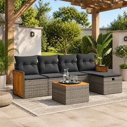 6-Piece Outdoor Sofa Set Dimensions and Specifications