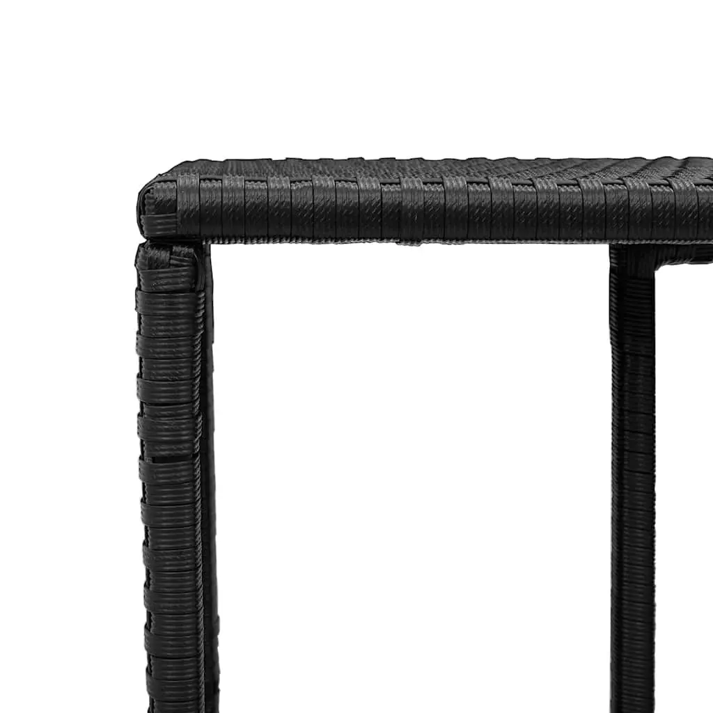 Garden Sofa Set Outdoor Furniture 10 Piece Black Poly Rattan Patio Lounge