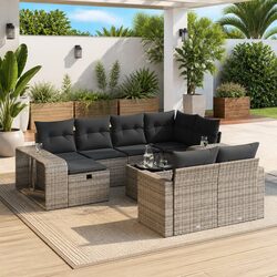 Specifications of the 11-Piece Grey Garden Sofa Set
