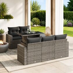 Specifications for the 6-Piece Grey Garden Sofa Set