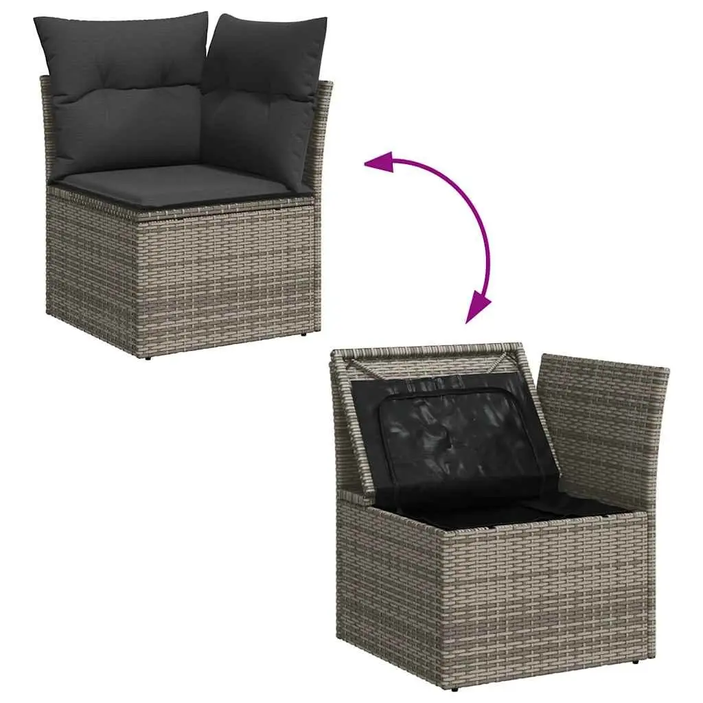 7-Piece Grey Garden Sofa Set