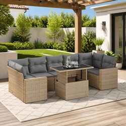 8-Piece Garden Sofa Set: Specs, Materials & Features