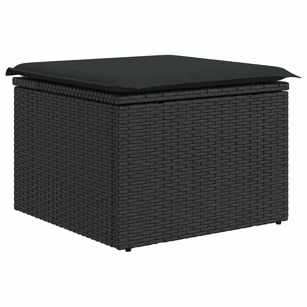 7 Piece Garden Sofa Set Outdoor Patio Furniture Black