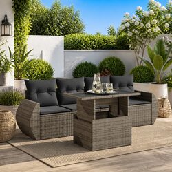 Specifications of the 5 Piece Garden Sofa Set in Grey