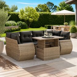 Specs of 7 Piece Garden Sofa Set - Perfect Outdoor Solution