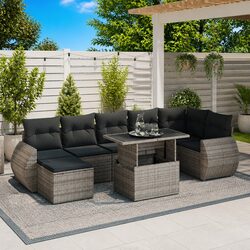 8-Piece Garden Sofa Set: Specs and Features Overview