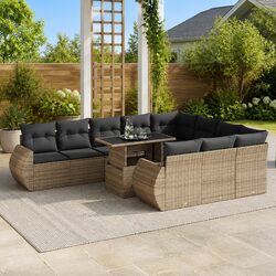 Specifications of Grey 11-Piece Modular Garden Sofa Set