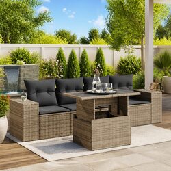 Specifications of the 5-Piece Modular Grey Sofa Set