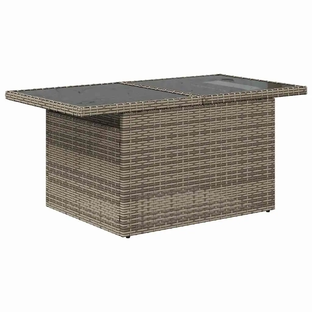 Garden Sofa Set 6 Piece Outdoor Furniture Patio Seating Grey Poly Rattan Modular