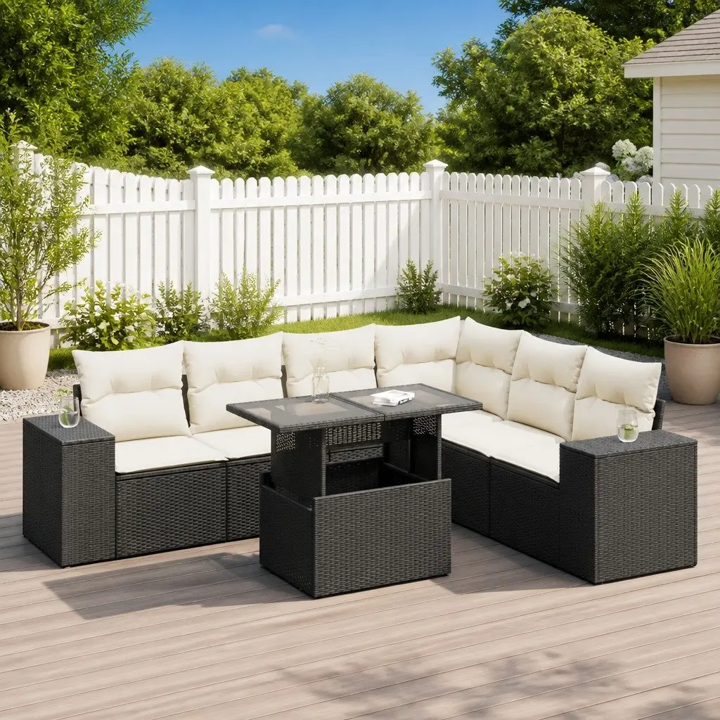 7 Piece Modular Garden Sofa Set