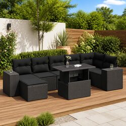 Specifications of 8 Piece Modular Garden Sofa Set