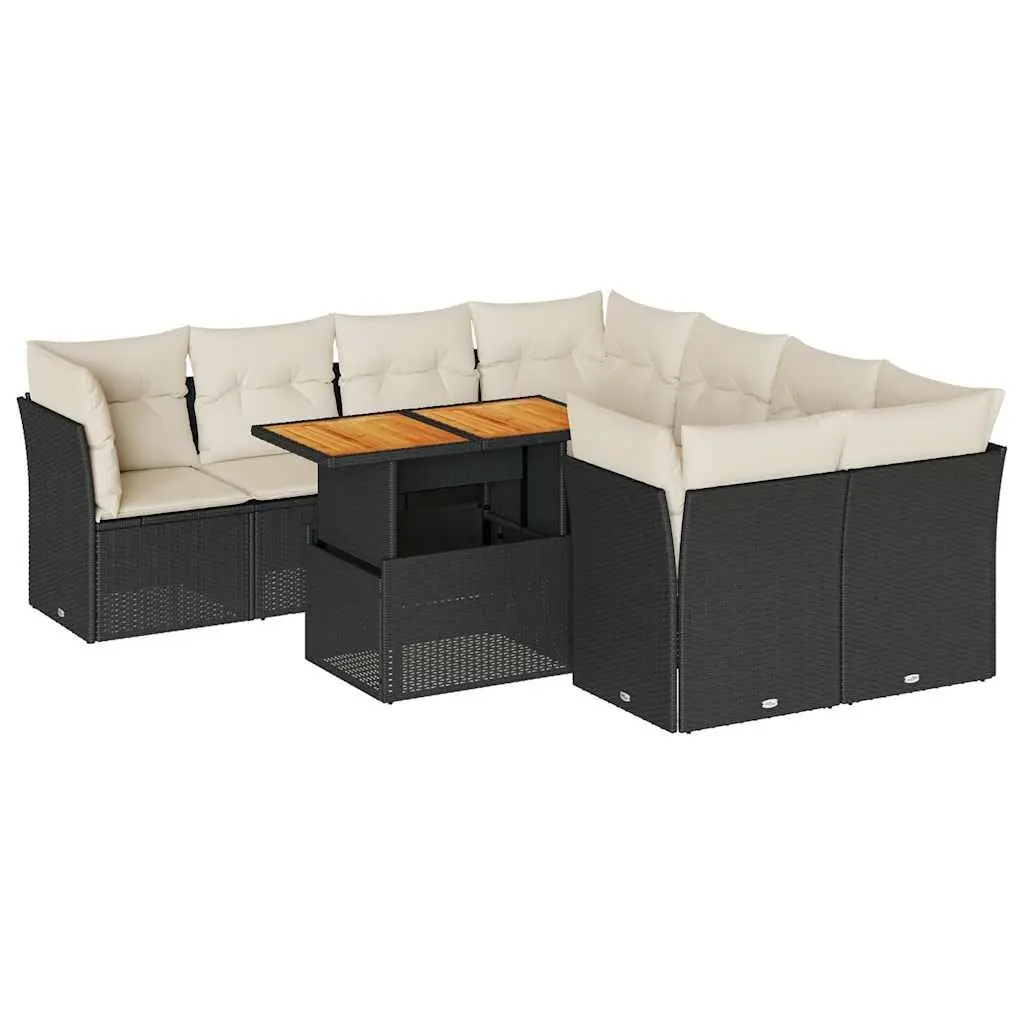 9-Piece Outdoor Rattan Sofa Set