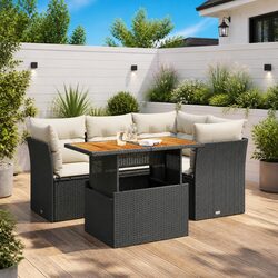 Durable 5 Piece Garden Sofa Set with Modular Design