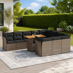 Specifications of 11-Piece Grey Outdoor Modular Sofa Set