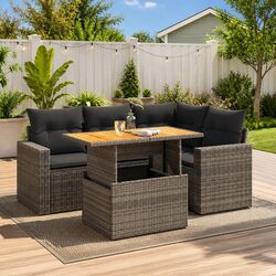 Specifications of the Grey 5 Piece Garden Sofa Set