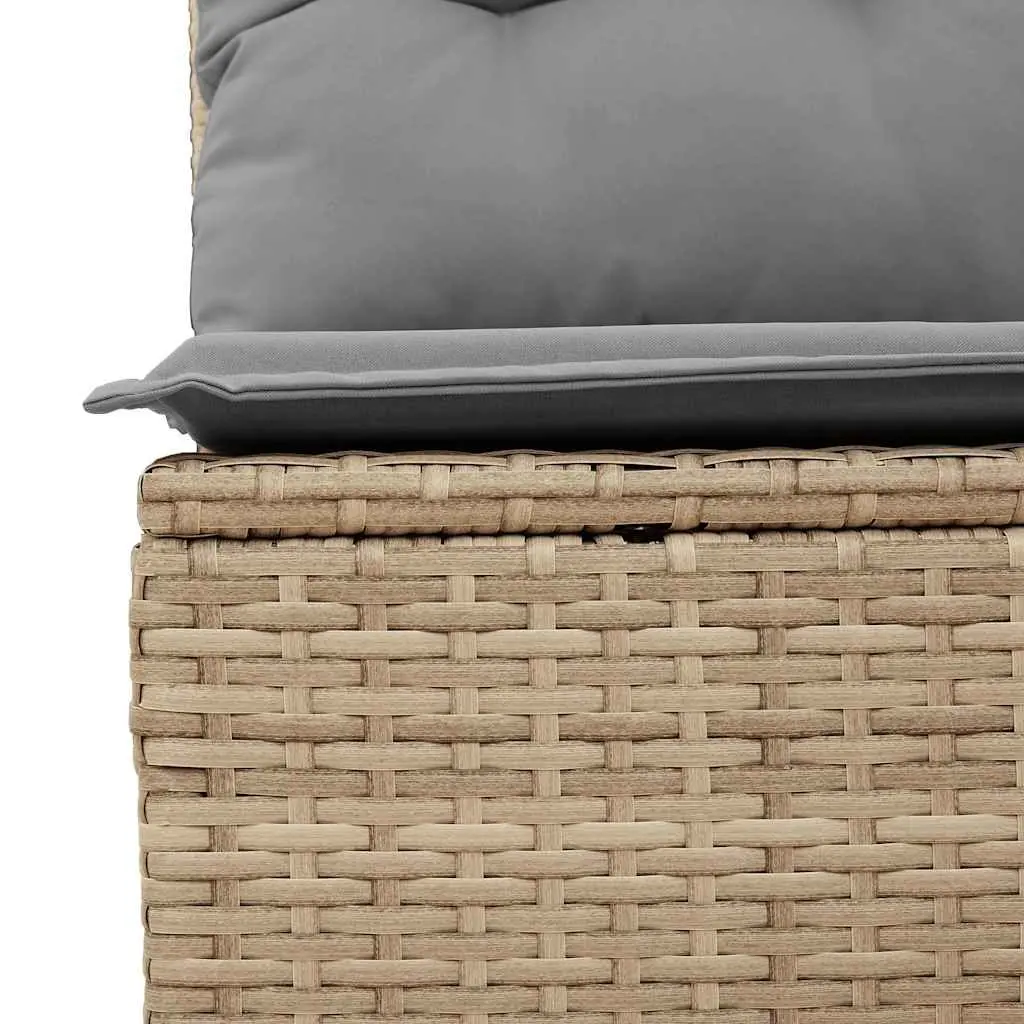 6-Piece Beige Garden Sofa Set