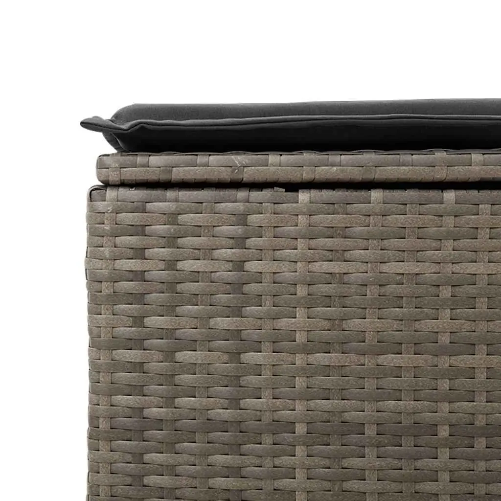 9-Piece Grey Outdoor Sofa Set with Storage