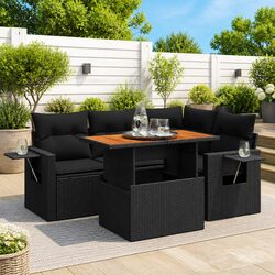 5 Piece Garden Sofa Set Outdoor Furniture Patio Lounge Modular Sectional with