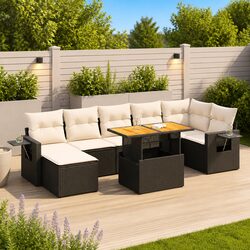 Specifications of 8-Piece Outdoor Rattan Sofa Set