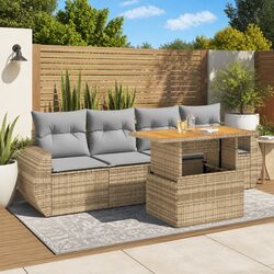 5 Piece Outdoor Garden Sofa Set: Specifications and Features