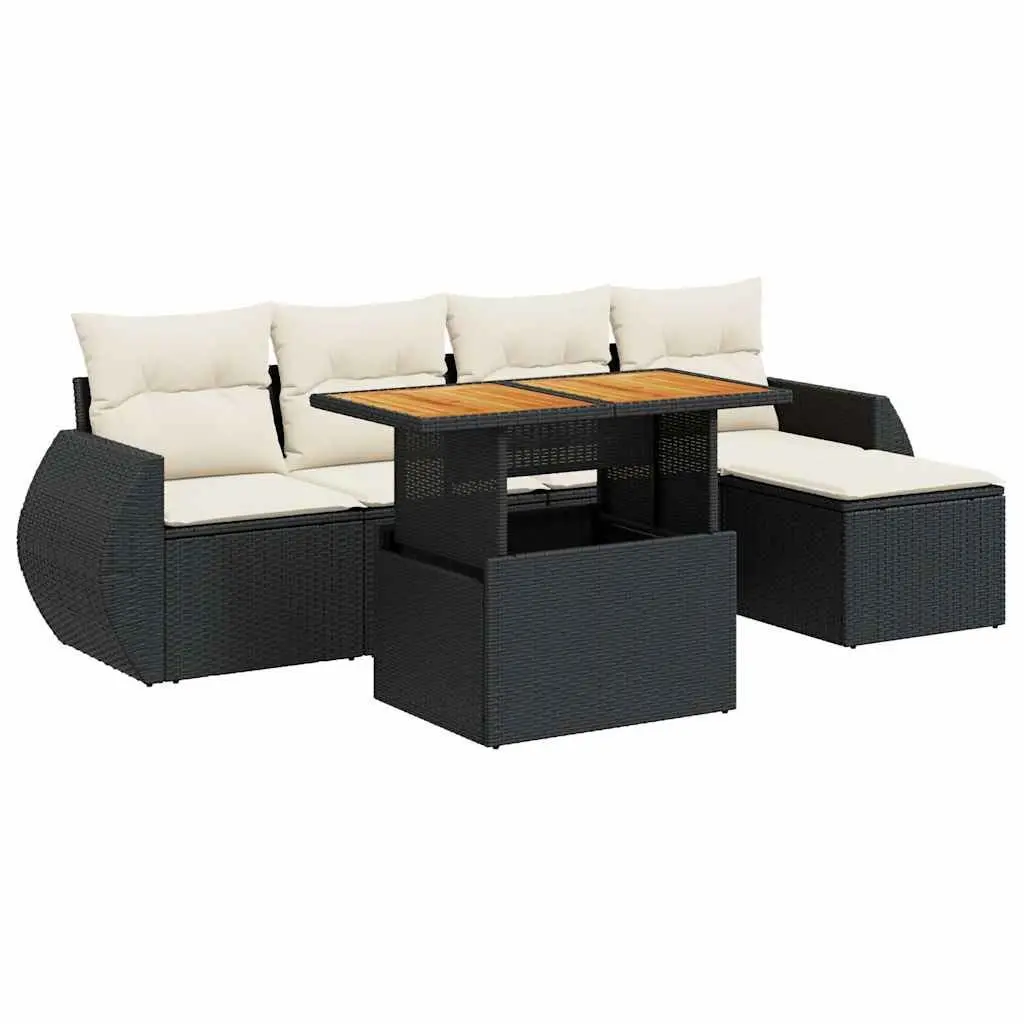 6-Piece Outdoor Rattan Sofa Set