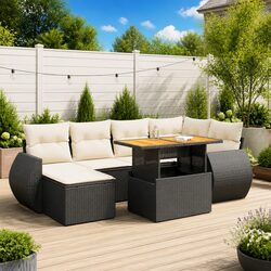 Specifications of a 7-Piece Modular Garden Sofa Set