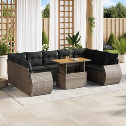 10-Piece Modular Garden Sofa Set - Specifications Inside