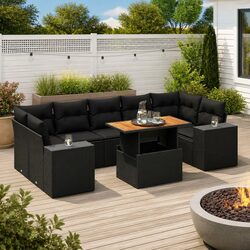 8 Piece Garden Sofa Set Outdoor Furniture Patio Lounge Seating with Cushions