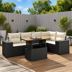 Specifications of 6-Piece Garden Sofa Set with Storage Bag
