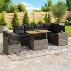 Specifications of 7 Piece Grey Outdoor Garden Sofa Set