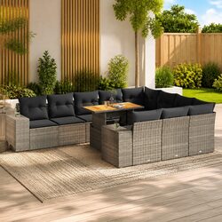 Specifications of 10-Piece Grey Outdoor Furniture Set