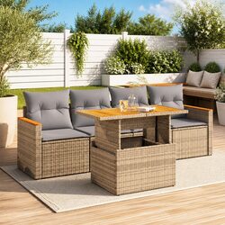 5 Piece Garden Sofa Set Dimensions and Features