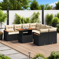 Specifications of the 9-Piece Modular Garden Sofa Set