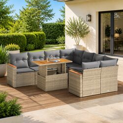 9 Piece Garden Sofa Set: Specifications and Features