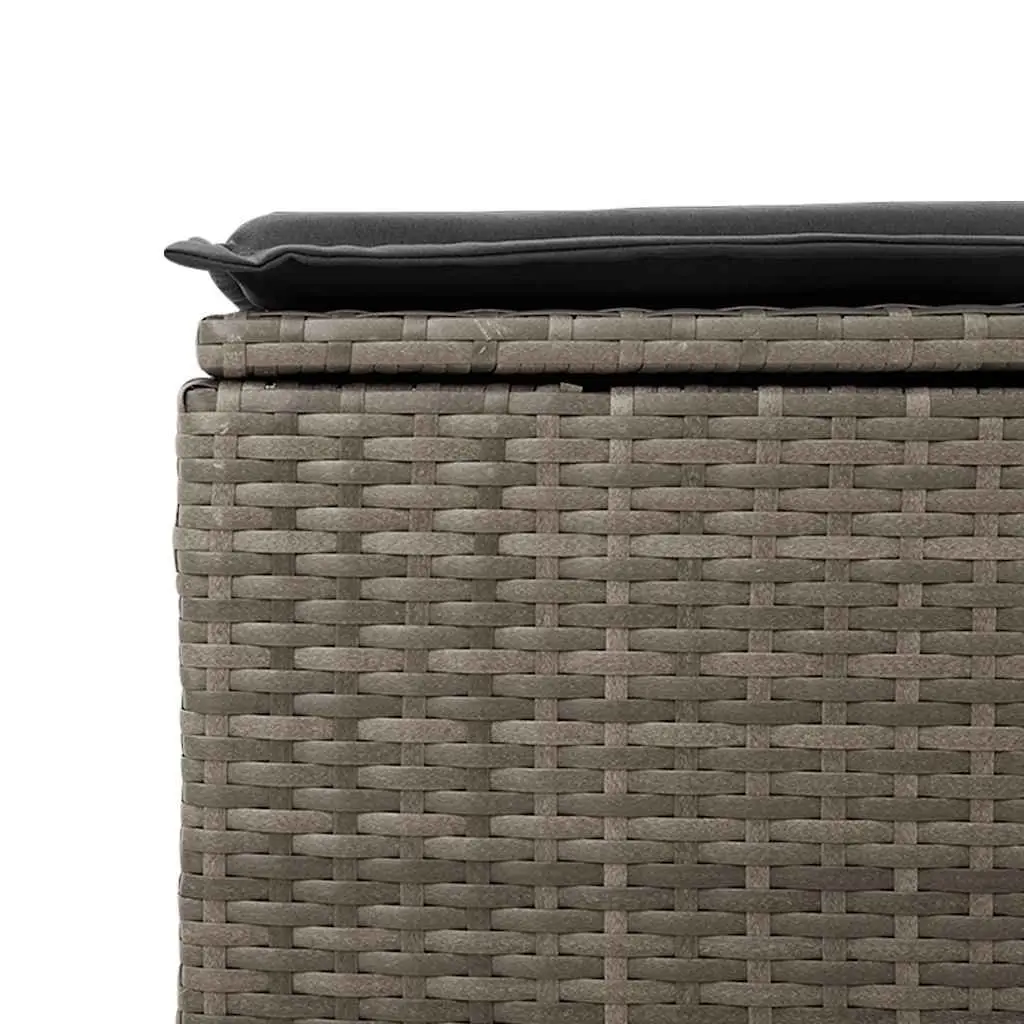 Garden Sofa Set 8 Piece Outdoor Furniture Grey Rattan Patio Lounger with