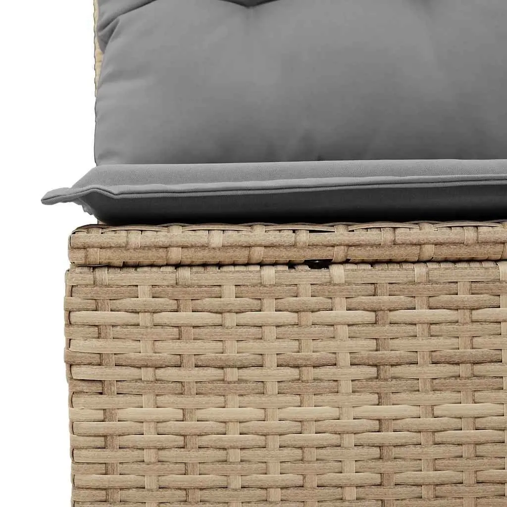 Garden Sofa Set 8 Piece Outdoor Furniture Patio Beige Modular Cushions Storage