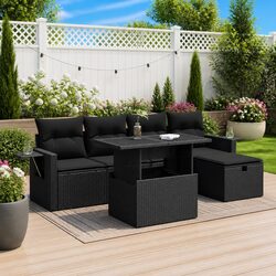 Specifications of 6-Piece Outdoor Furniture Set - Black