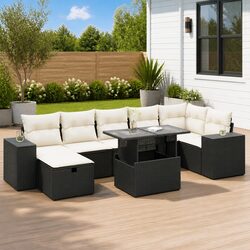 Specifications of the 5 Piece Outdoor Sofa Set in Black