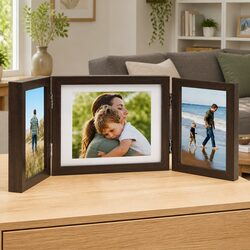 Specifications of Brown Trifold Photo Frame Collage Display