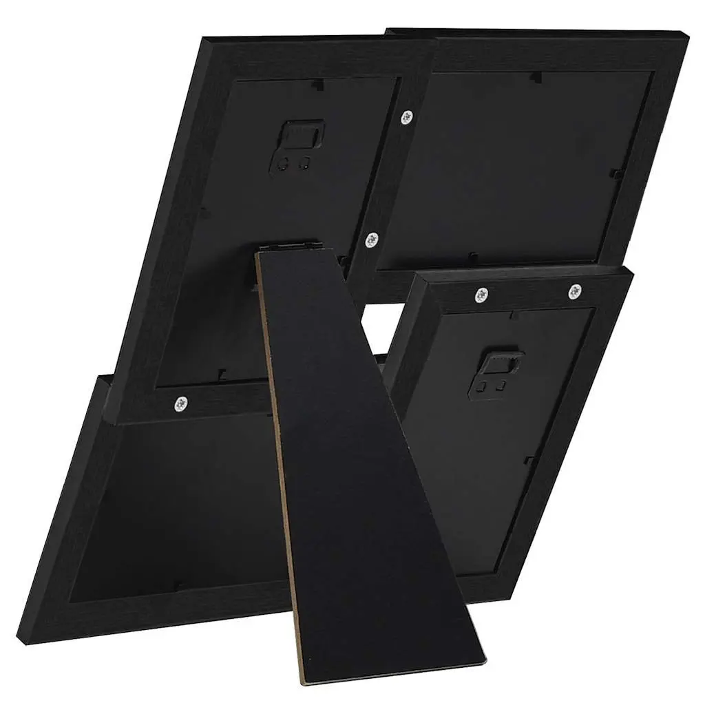 4-Opening Black Collage Photo Frame