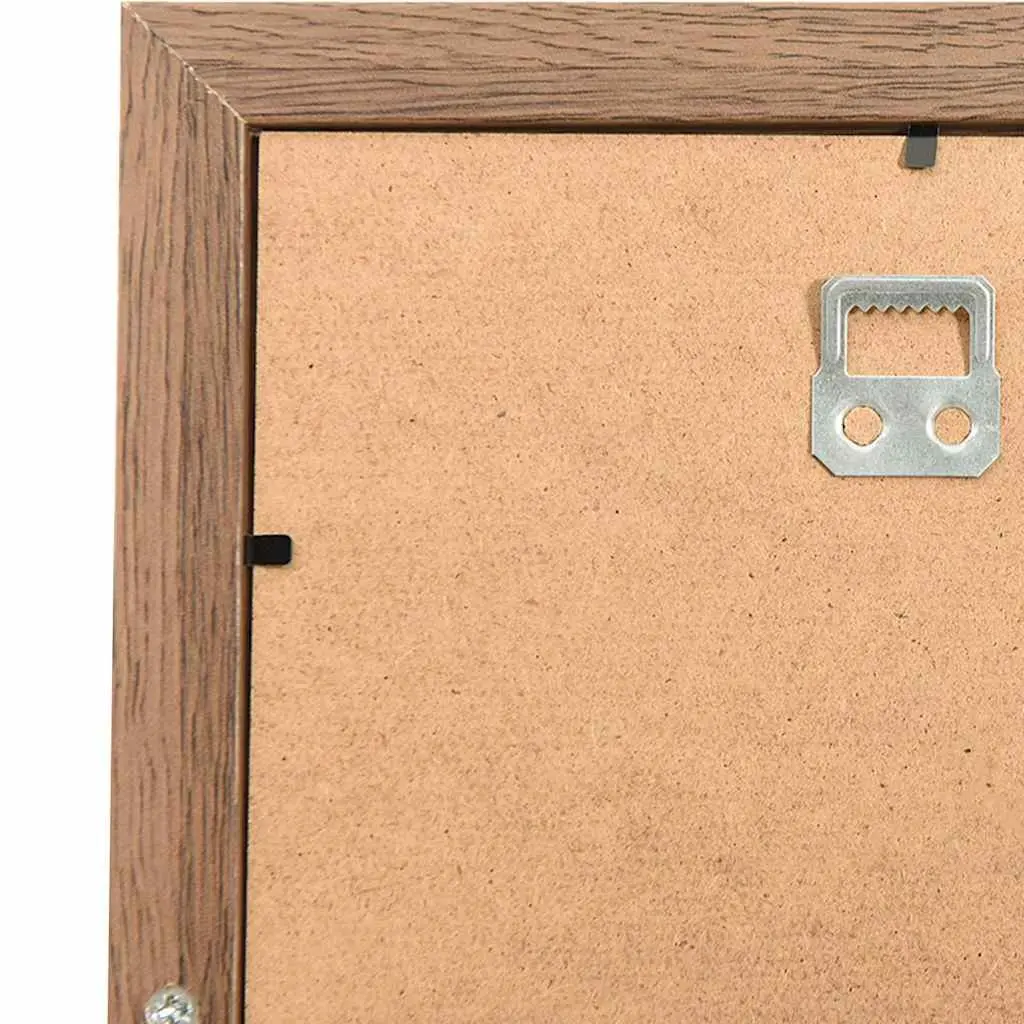 Collage Photo Frame Wall Display Home Decor 13x18 cm Brown 10 Piece