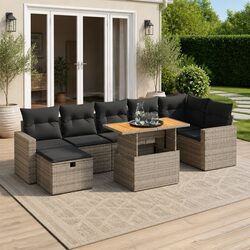Specifications of the 5 Piece Garden Sofa Set in Grey