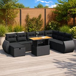 Specifications of the 9 Piece Modular Garden Sofa Set