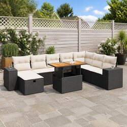 Specifications of 9-Piece Outdoor Garden Sofa Set