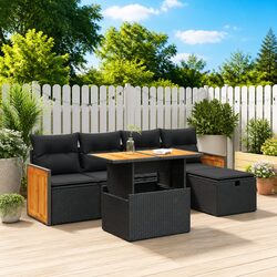 6-Piece Garden Sofa Set: Weather-Resistant and Versatile