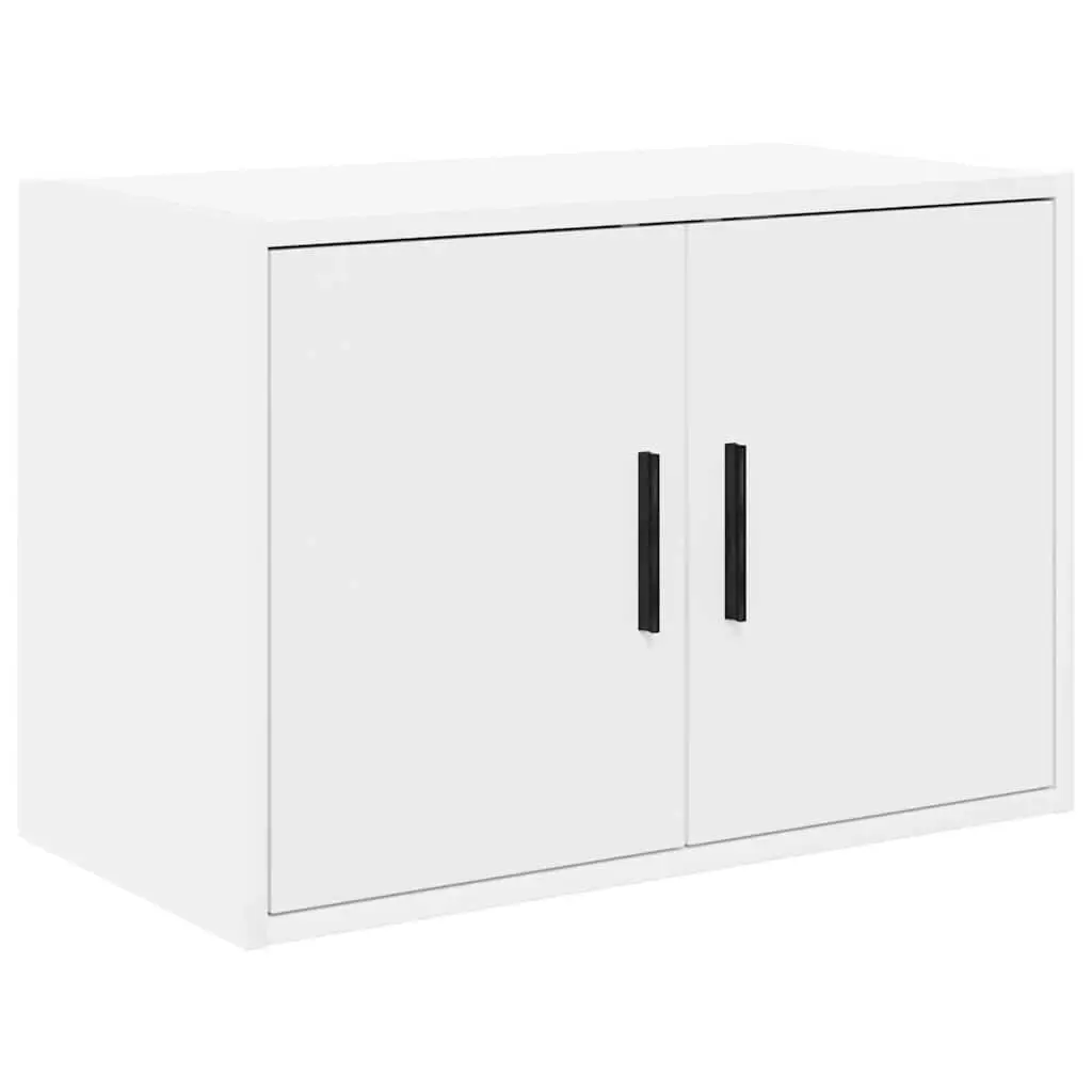2pc White Engineered Wood Garage Cabinets