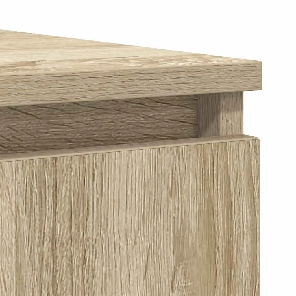 Sideboard with Drawers Storage Cabinet Sonoma Oak Brown Engineered Wood