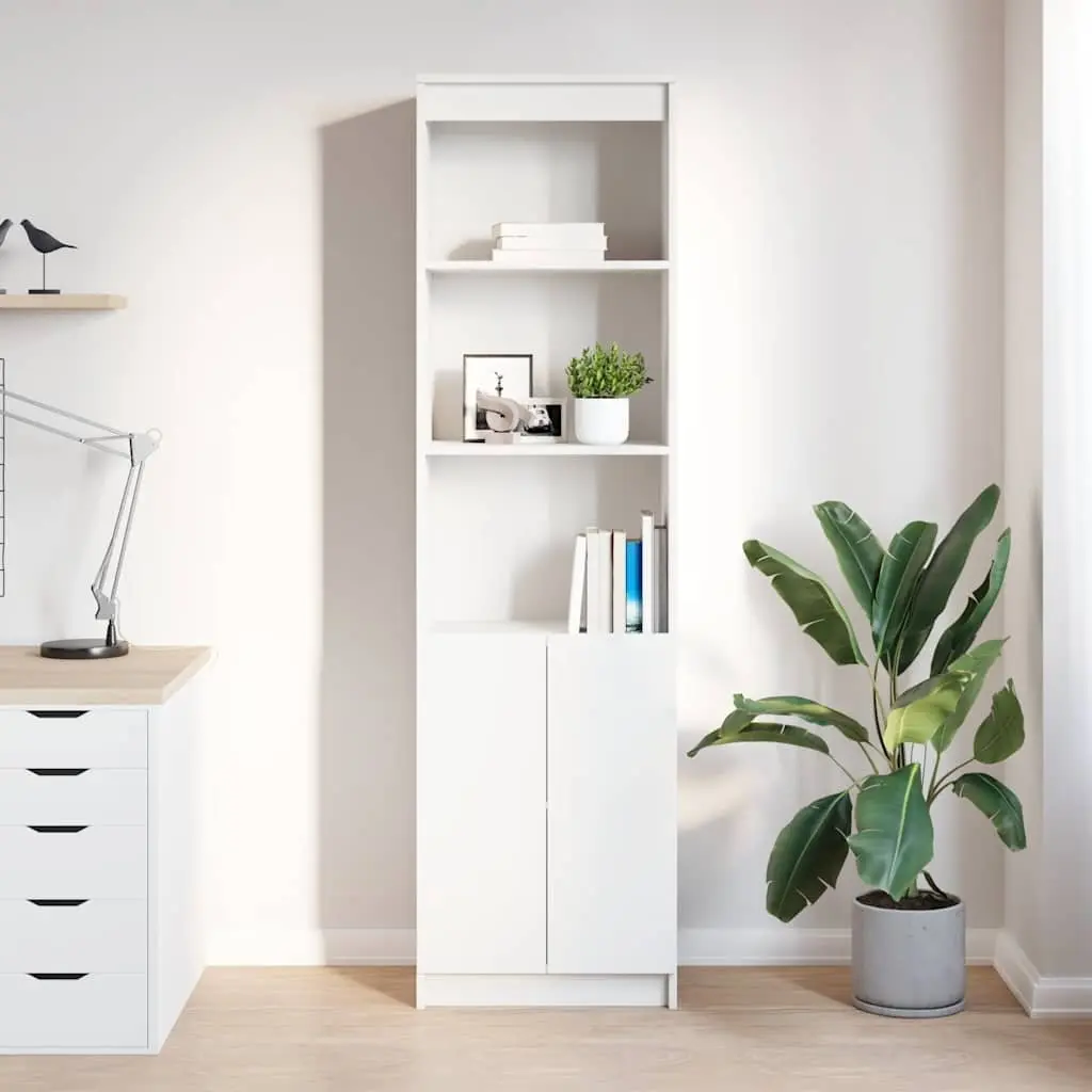 Highboard Storage Cabinet for Dining Room Bedroom Bathroom Kitchen 50x35x180cm Engineered Wood Tall Cupboard